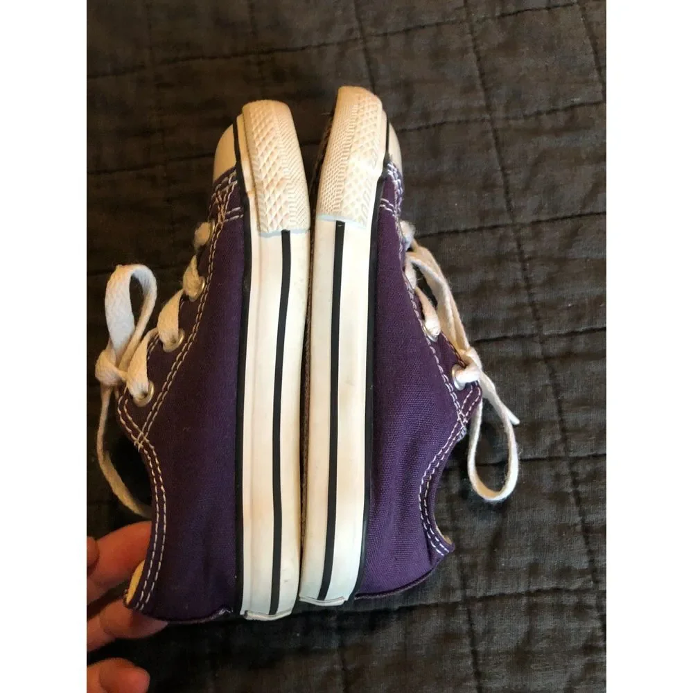 Converse Kids Purple Low Top Sneakers